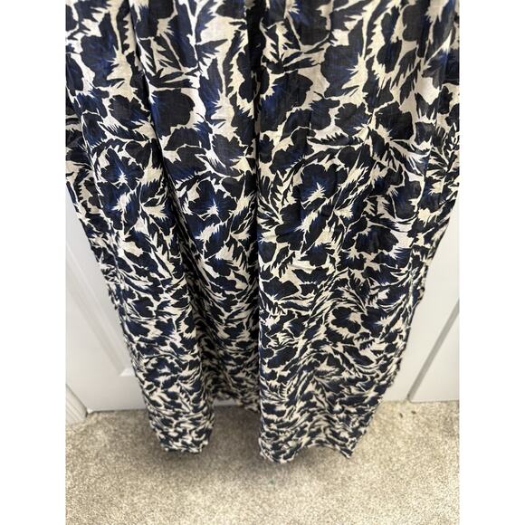 ALC Women’s Size 10 Romy Pleated Maxi Dress in Cream & Navy Floral NWT $695 - Picture 10 of 16